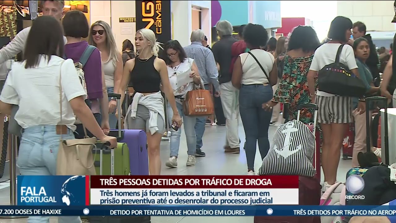 Três pessoas detidas por tráfico de droga