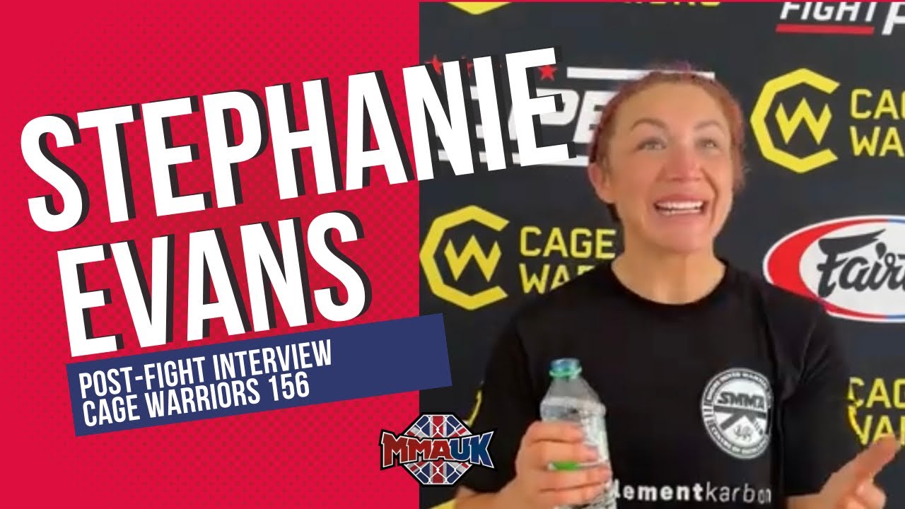 Stephanie Evans - Post-Fight Interview | Impressive Rear Naked Choke Win at CW156 | MMA UK