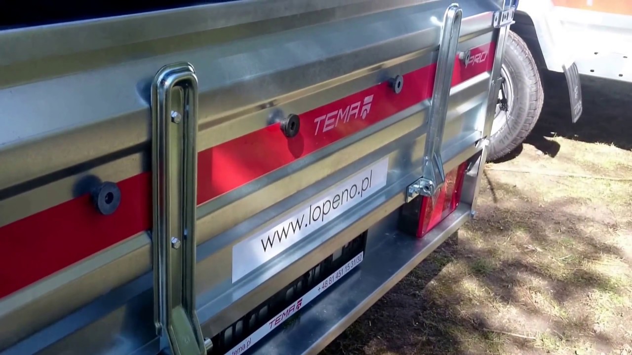 PRO 2312 TEMARED ŚWIDNIK - wzmocniona przyczepa samochodowa towarowa jednoosiowa