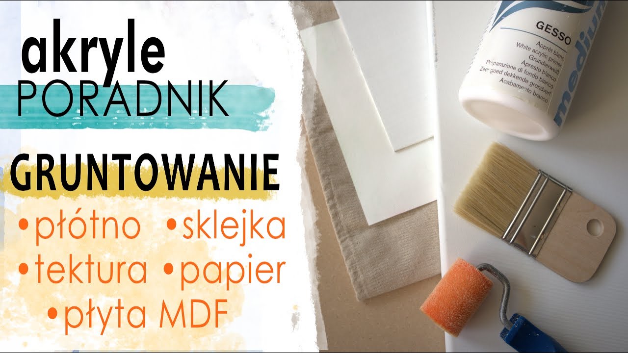 AKRYLE dla Początkujących | Gruntowanie, sklejanie, szlifowanie podłoża przed malowaniem