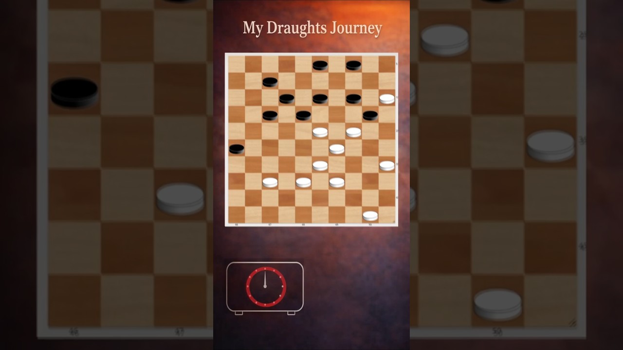 High-level players struggle with this move #checkers #puzzle