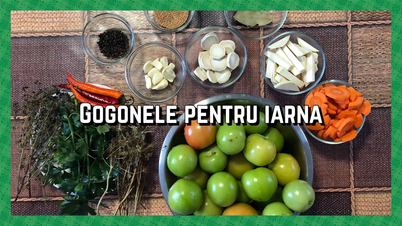 Gogonele murate la borcan reteta simpla|Cum sa pui gogonele verzi in otet pentru iarna|PASSION