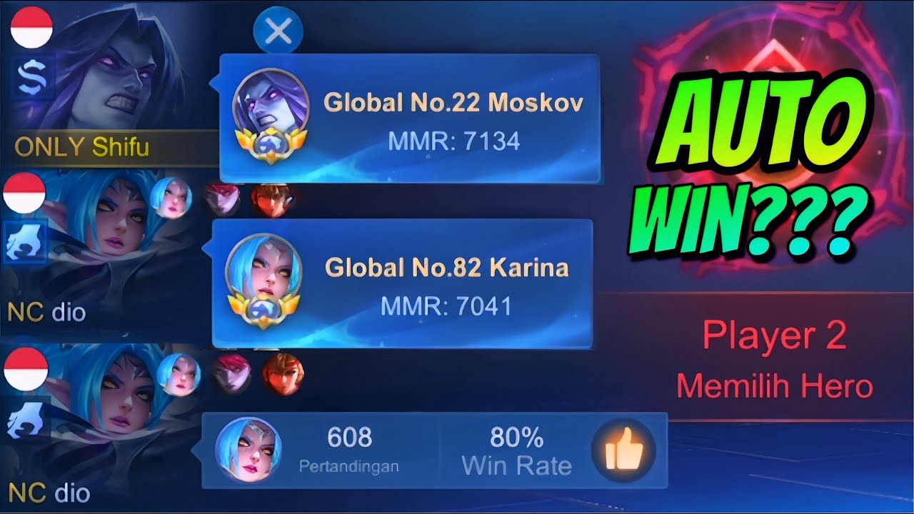 KETIKA TOP GLOBAL MOSKOV KETEMU TOP GLOBAL KARINA☠️