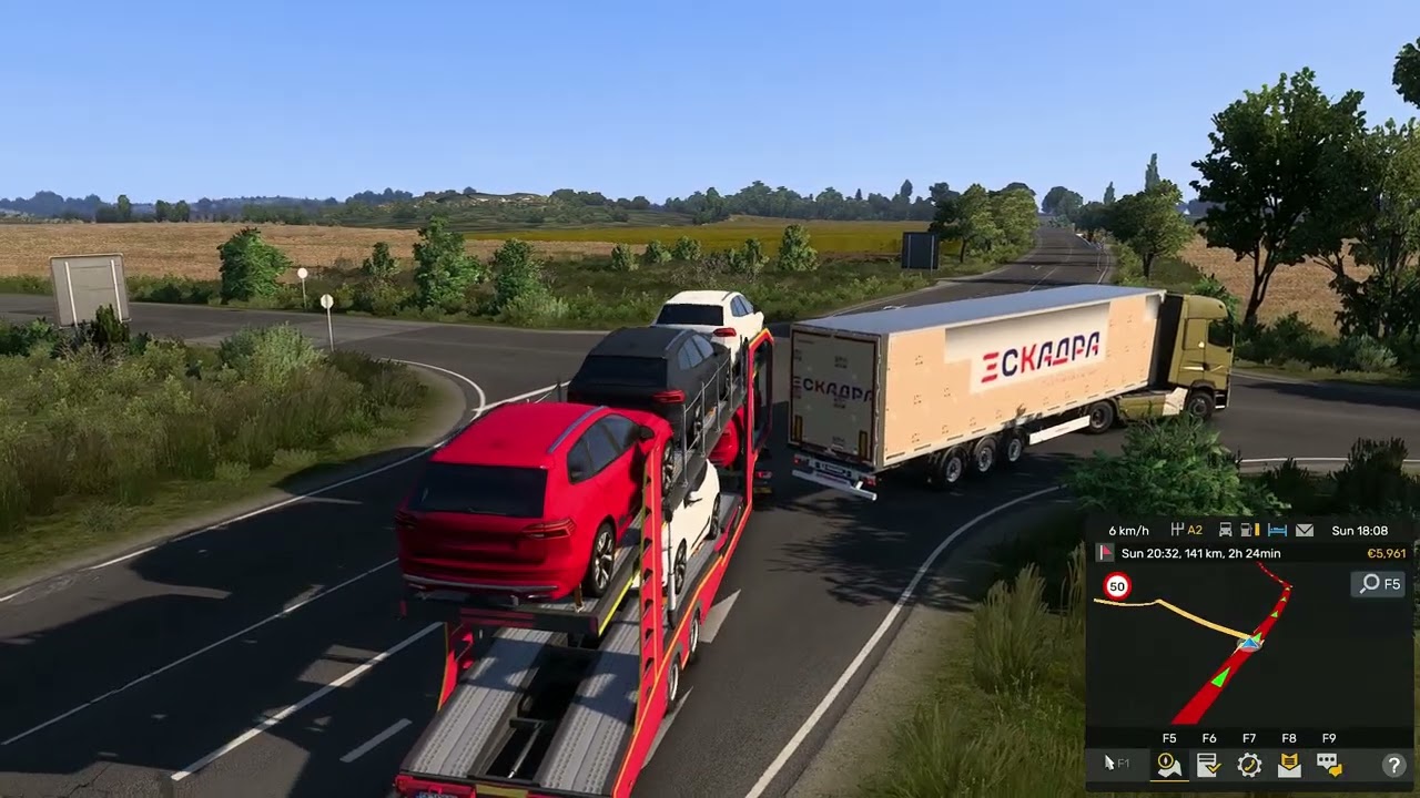 EURO TRUCK SIMULATOR 2 | Luxury SUV's from Veliko Tarnovo to Edirne