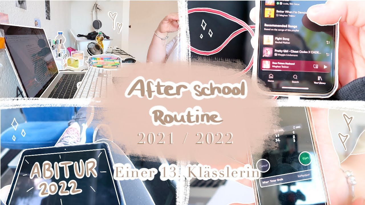 AFTER SCHOOL ROUTINE EINER 13. KL&Auml;SSLERIN 👩🏻&zwj;💻 I Abitur 2022 🎓 I Selina Marie 💗