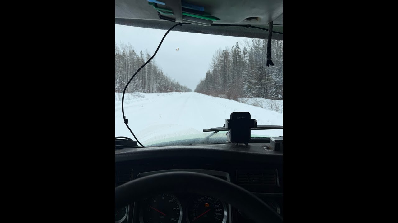 Trucking on the Drake Rd winter 🥶 #trending #driving