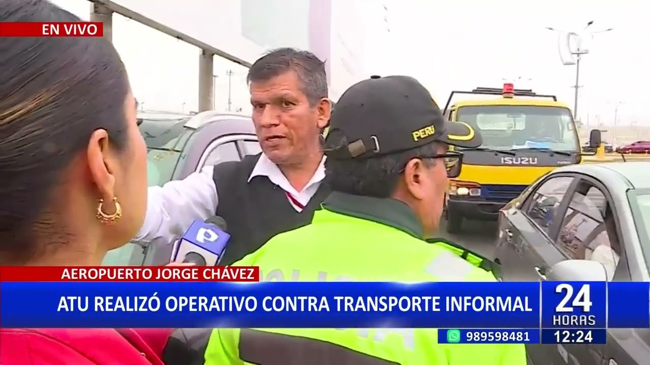 Realizan operativo contra transporte informal en Aeropuerto Jorge Chávez