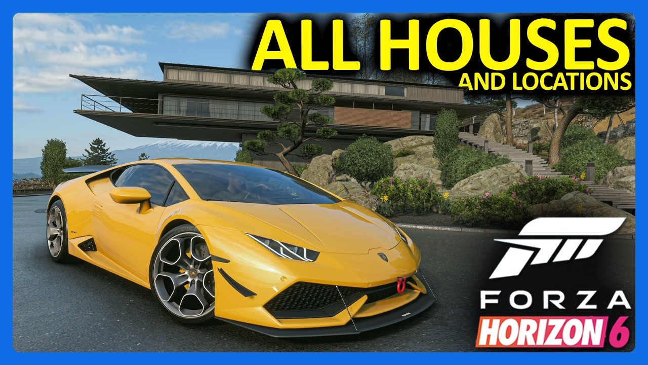 Forza Horizon 6: все дома, цены, расположение + поместье!!