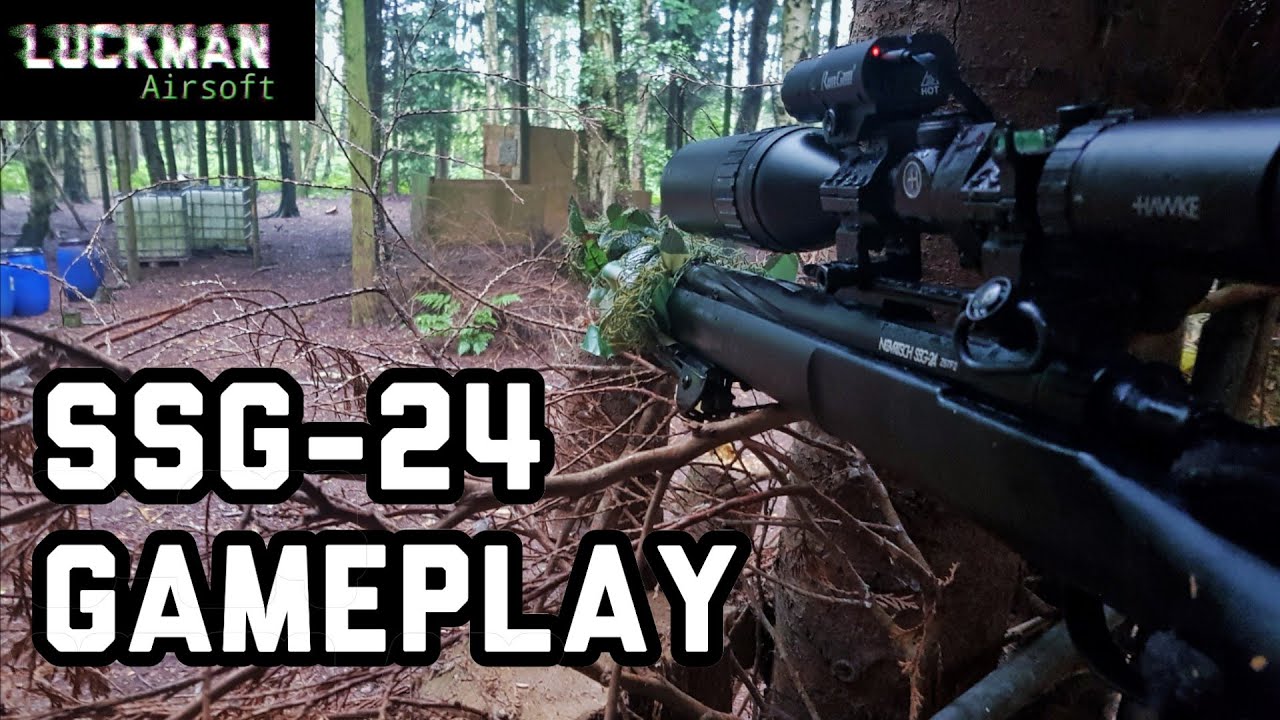 Sniper in the rain | SSG-24 Airsoft Sniper Gameplay