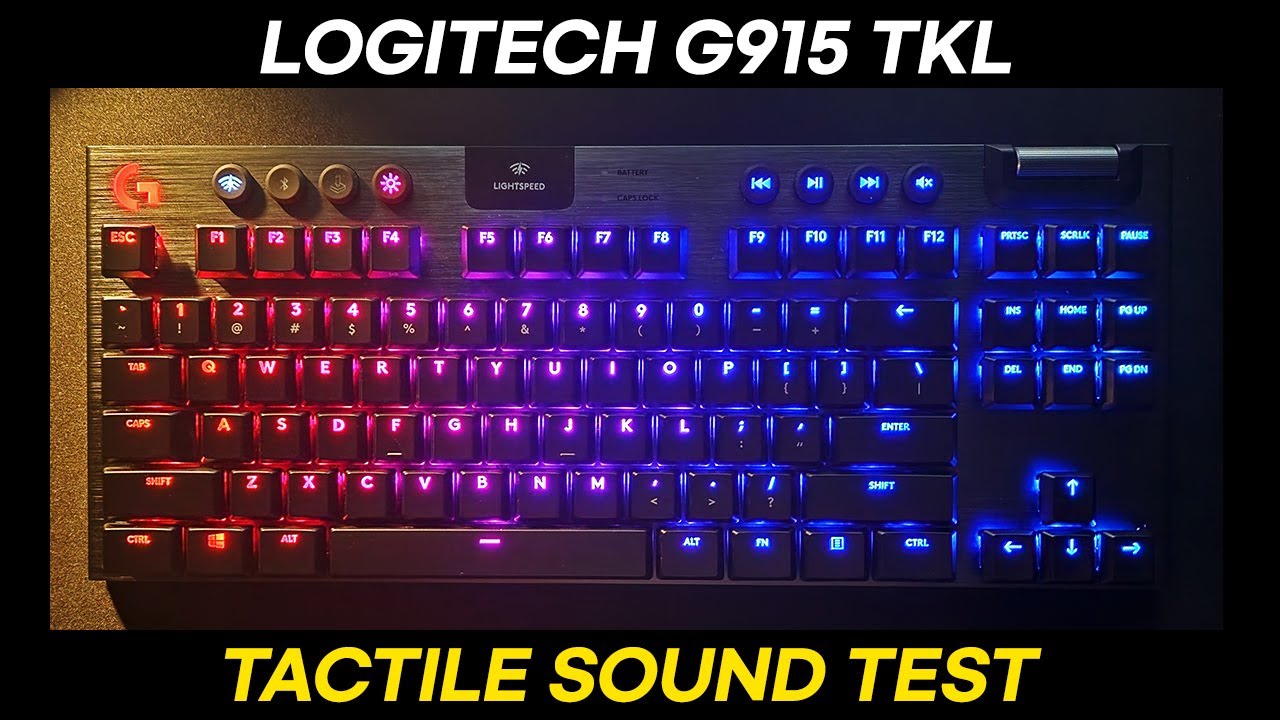 Logitech G915 TKL Sound Test(ASMR) - GL Tactile Switch