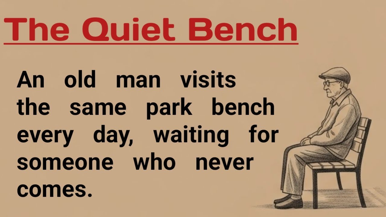 Improve English listening through story✨️Every Day He Waited on the Same Bench |Deep Emotional Story