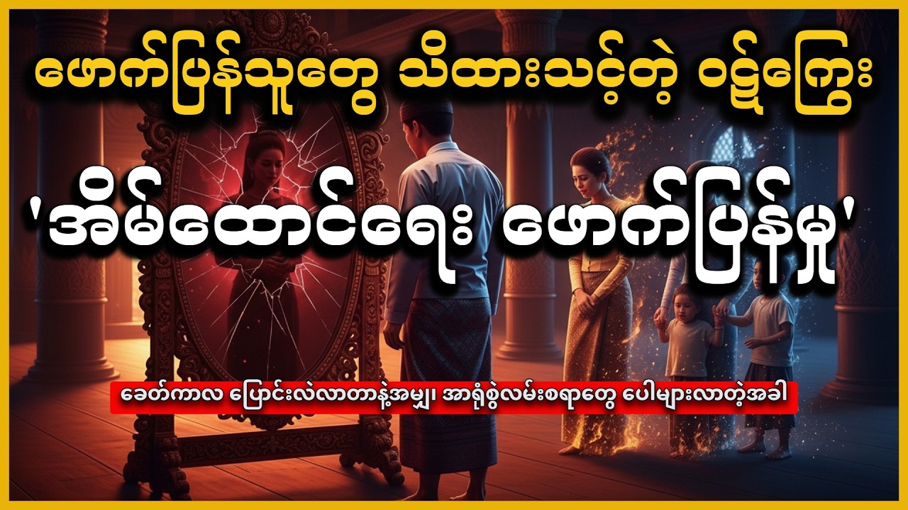 အိမ်ထောင်ရေး ဖောက်ပြန်မှုဟာ ကံကြမ္မာလား၊ ကိုယ်တိုင်ကျူးလွန်တဲ့ အပြစ်လား? (ဗုဒ္ဓဘာသာအမြင်)#DHAMMAALIN