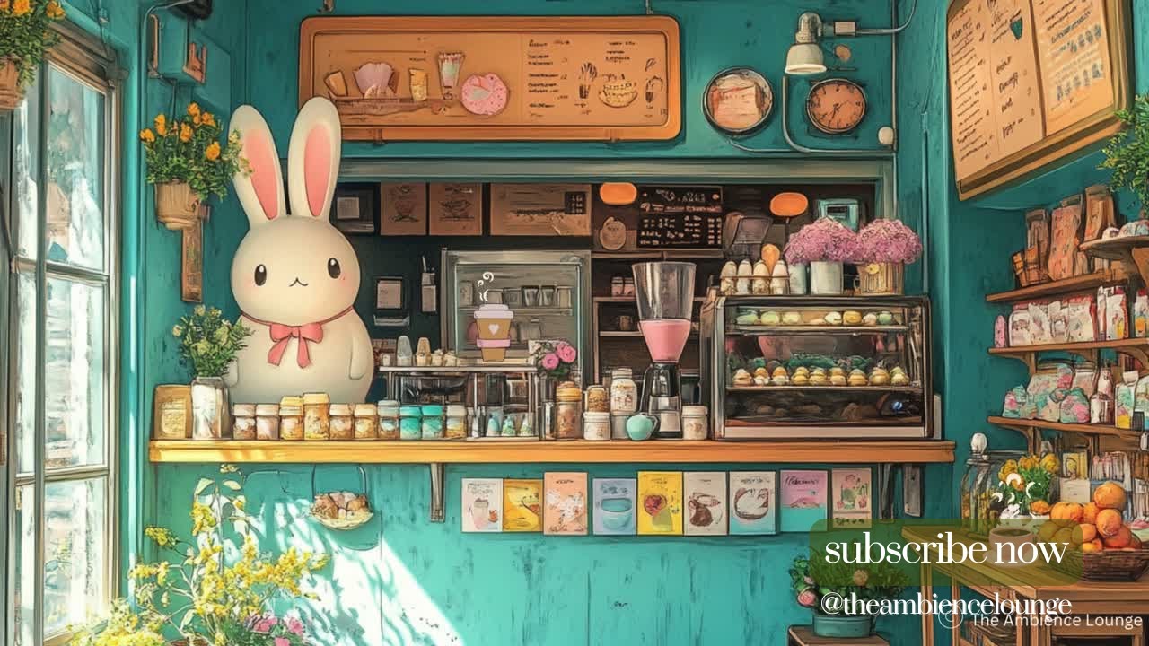 The CUTEST Easter Coffee Shop Ambience With Lofi Beats