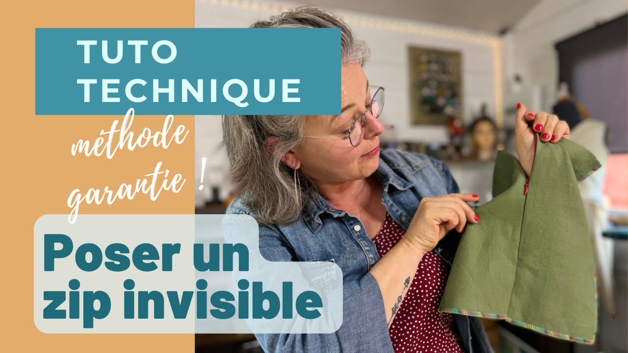 Coudre une fermeture éclair invisible
