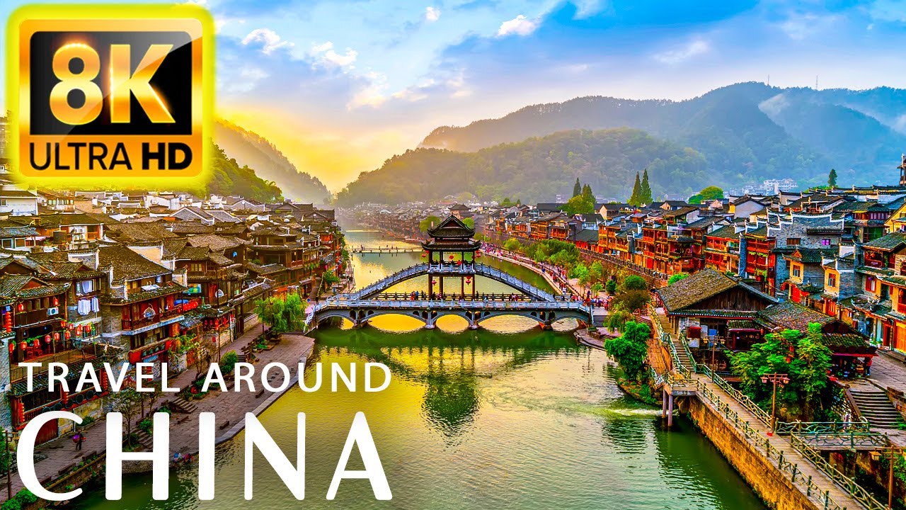 Best of China 8K HDR Ultra HD - Relaxing nature movie with soothing music