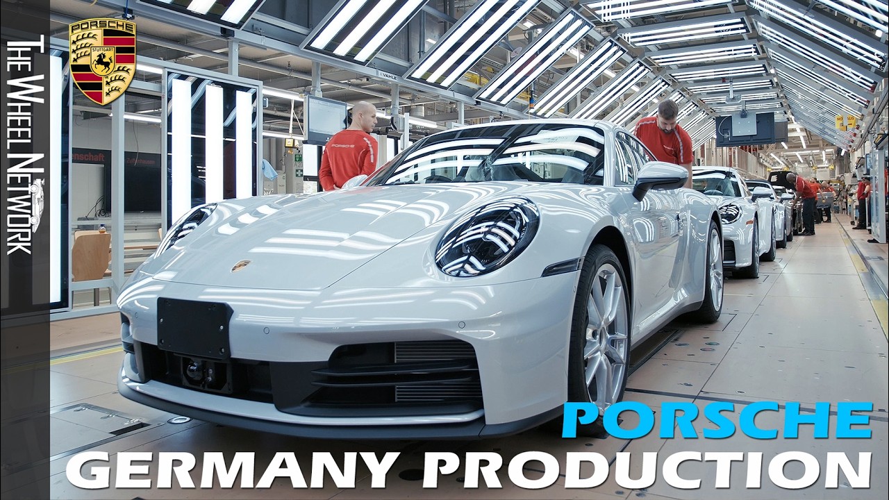 Porsche Production in Germany [4K] – New 911 992.2 and Taycan Assembly in Zuffenhausen