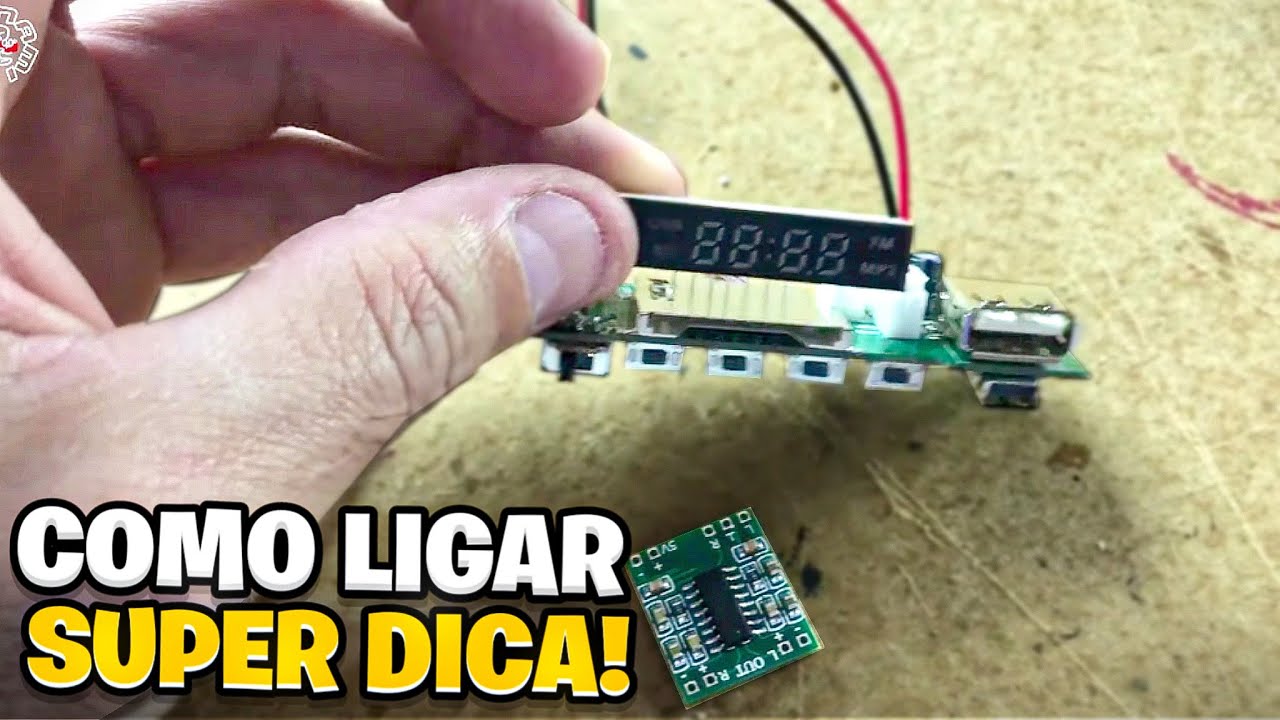 COMO LIGAR PLACA PAM8403 NO MP3 PLAY