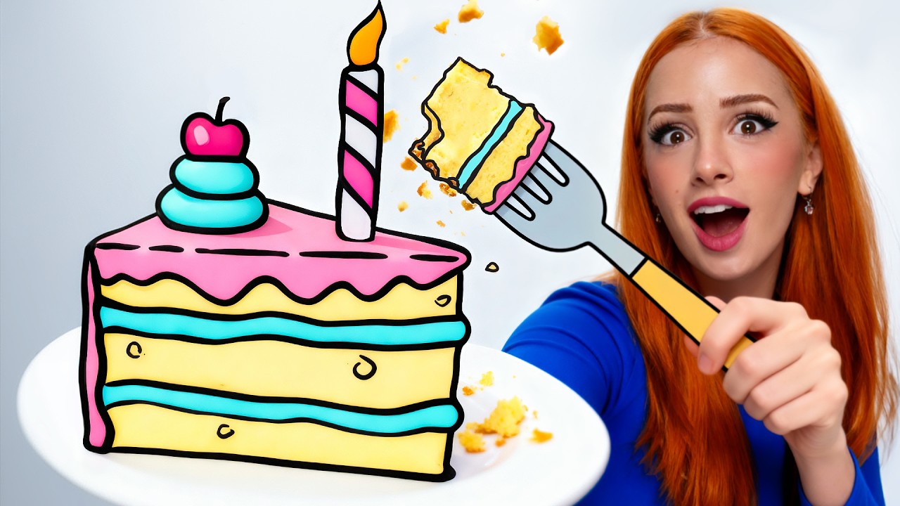 I Tried Baking CARTOON Cakes 🎂