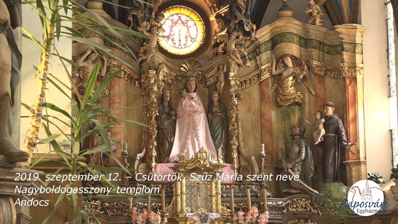 Szentmise   Andocs Szűz Mária szent neve