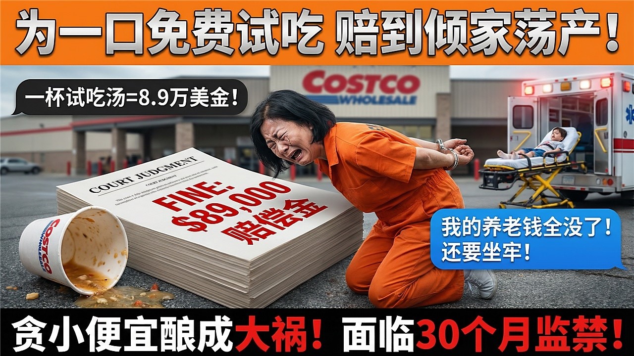 大叫“我只掀了桌子！”华人大妈Costco发飙烫伤3岁童，法官怒判：坐牢30个月+赔8万9