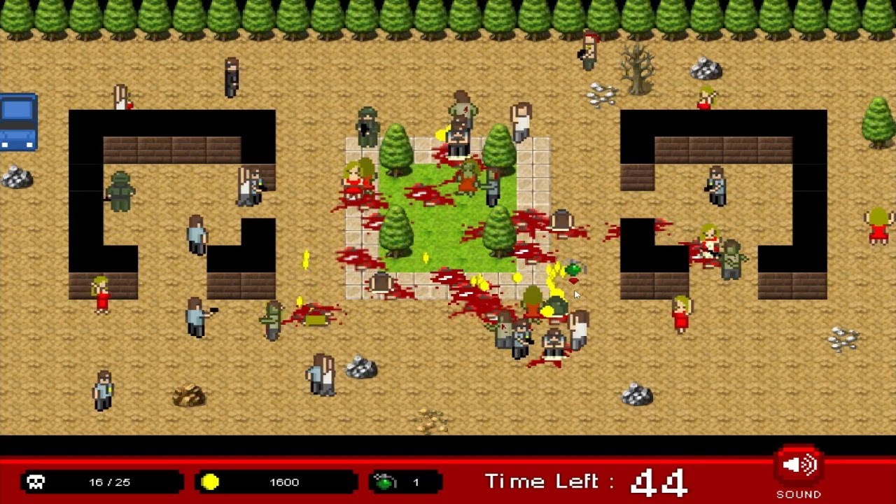 Infectonator! Classic Zombie Virus Attack Flash Game