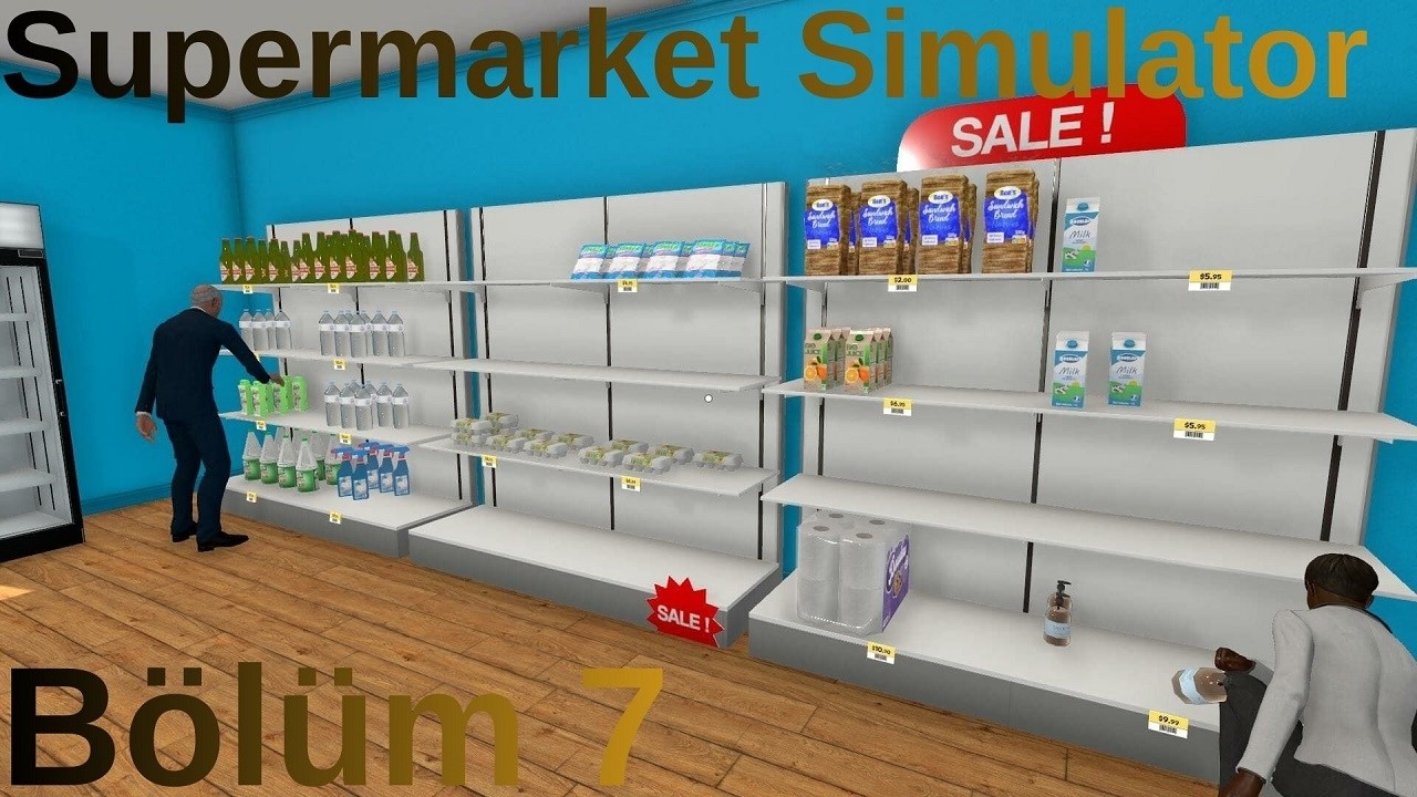 Supermarket Simulator Bölüm 7 Yeni Ürünler Alıyoruz Market Hızlanmaya Başladı #oyunlar #oyuncu