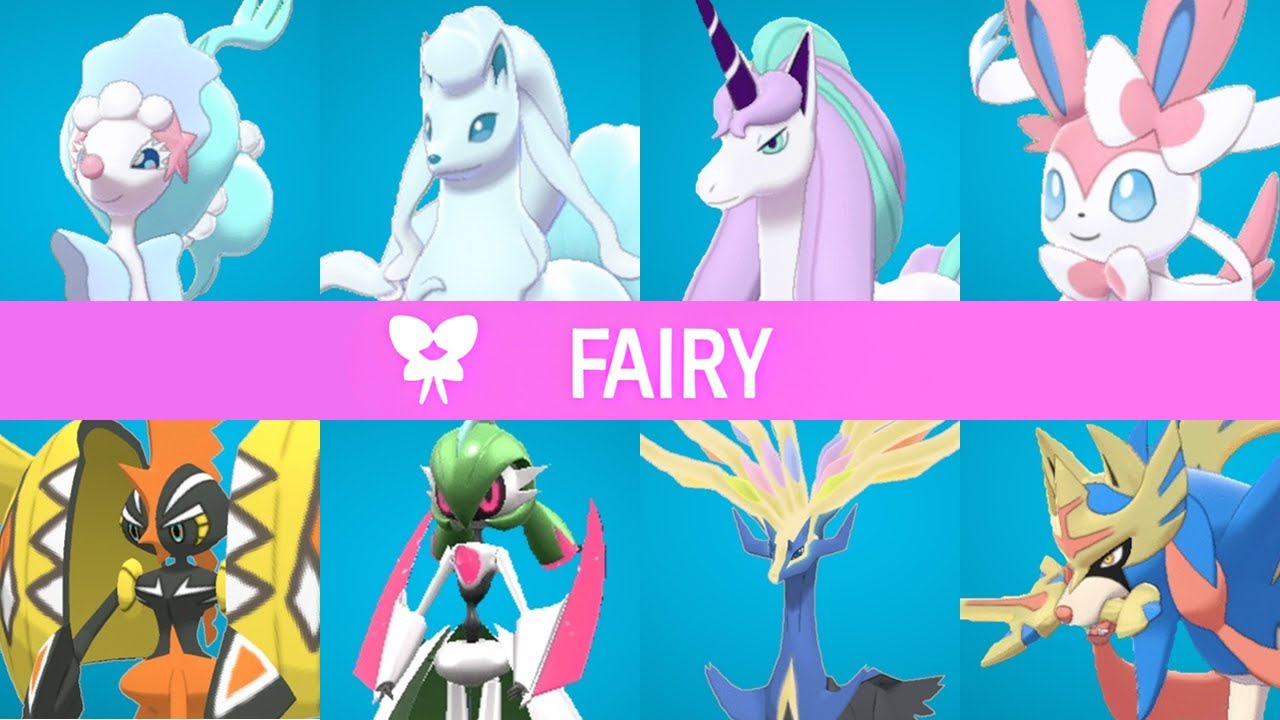 NEW All Fairy Type Pok&eacute;mon | Gen1 &ndash; 9 | Full Pokedex | 4K