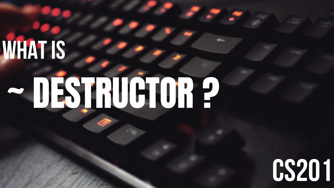 What is ~Destructor ? || What is the work of the ~Destructor || CS201