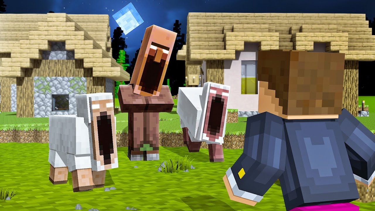 SOBREVIVA A SCREAMING VILLAGERS no MINECRAFT!