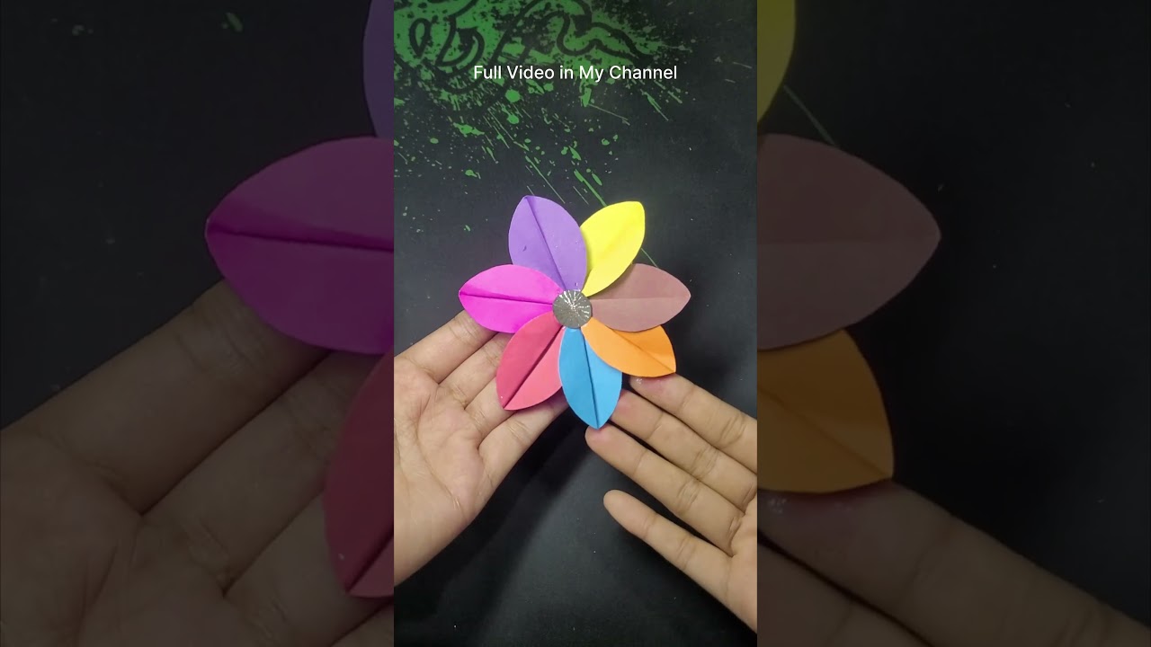 How to Make Paper Flowers with Leaf Shape | Easy Paper Craft Ideas