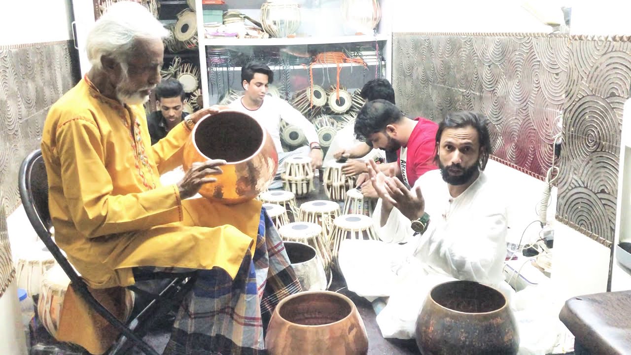 Ustad Qasim khan niyazi tabla explain handmade copper bayan ustad zakir hussain why used must watch
