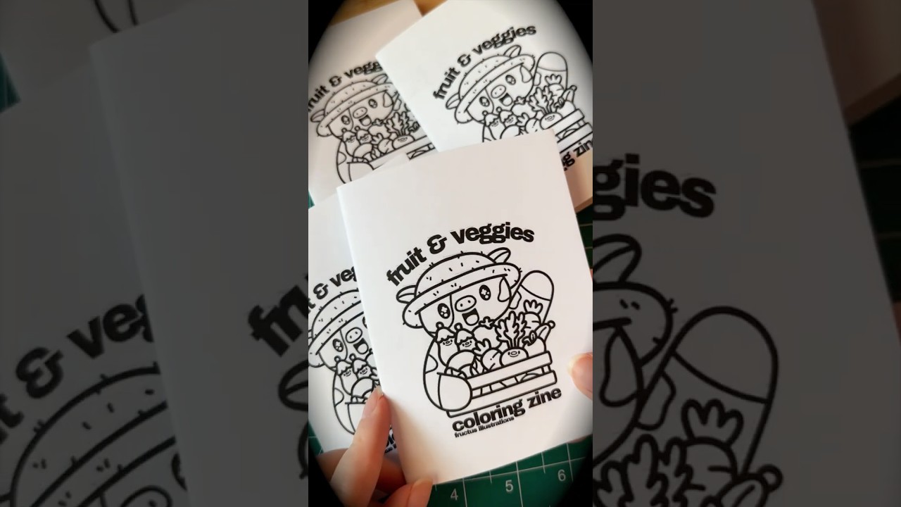 Making A Mini Coloring Book! #coloringbook #coloringpages