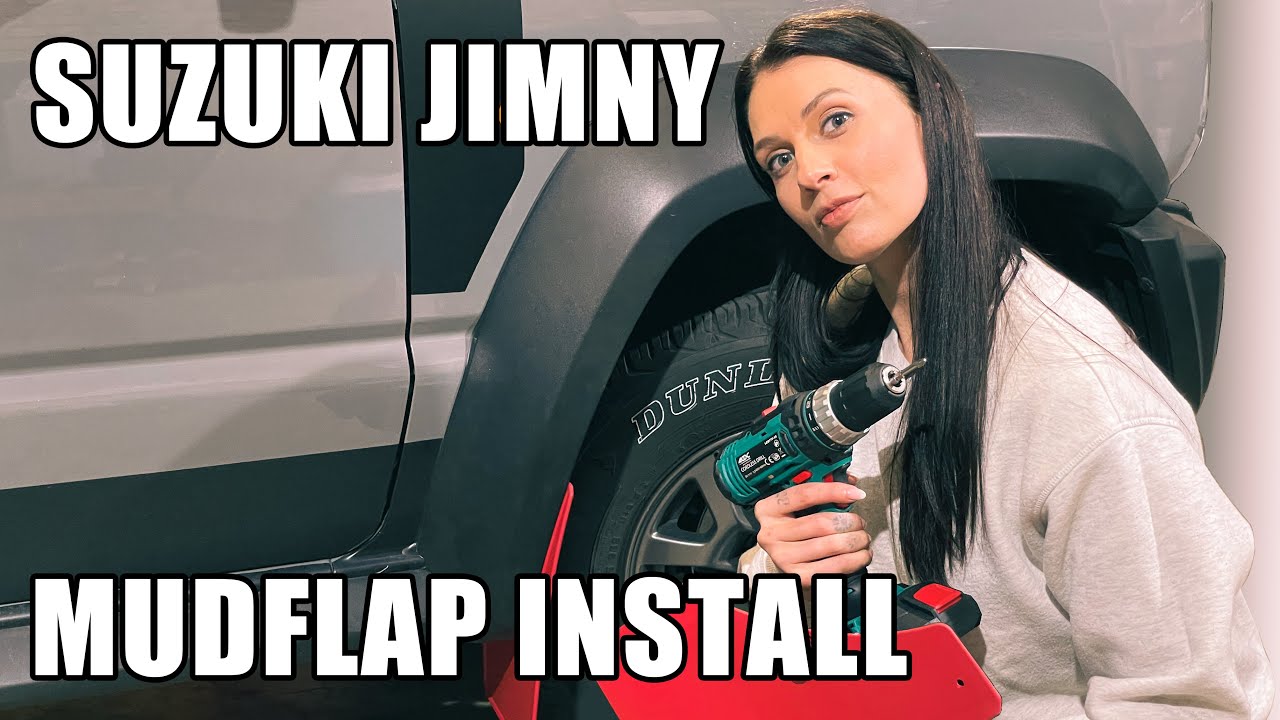Seeing red | Suzuki Jimny JB74 mudflap install