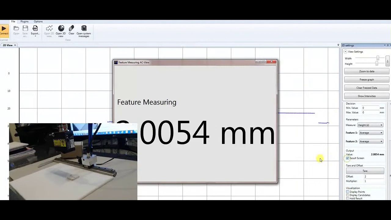 Foam Thickness Measurement with a Laser Line Profiler