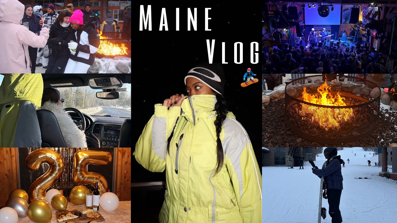 Come spend a cozy winter weekend in Maine with us ❄️☕️🏔️