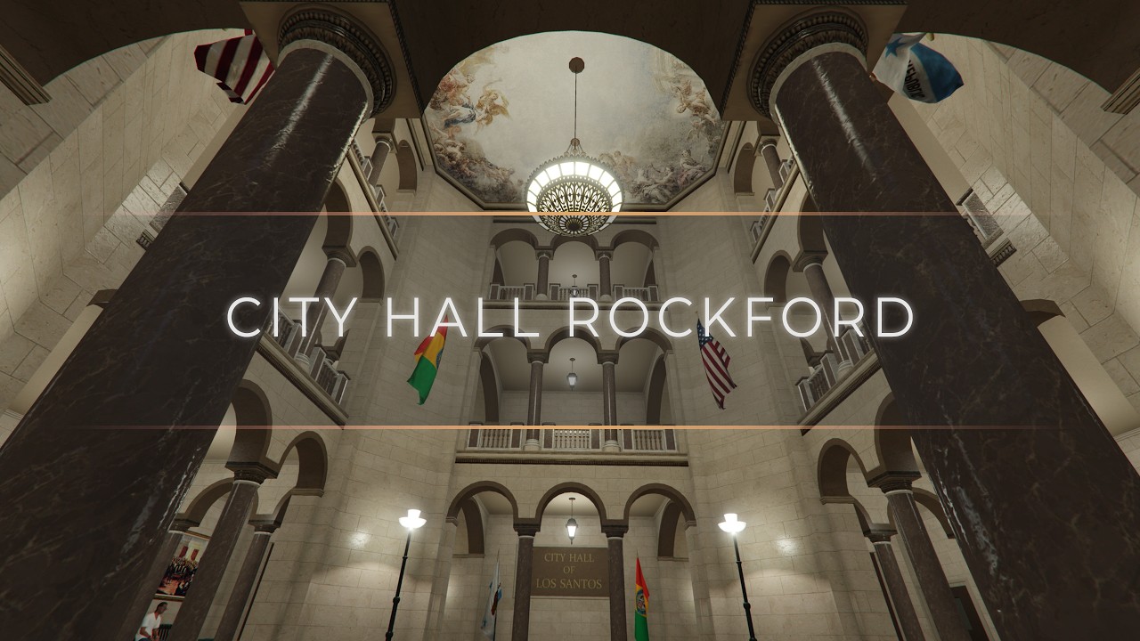 GTA V MLO -  ROCKFORD CITY HALL FiveM