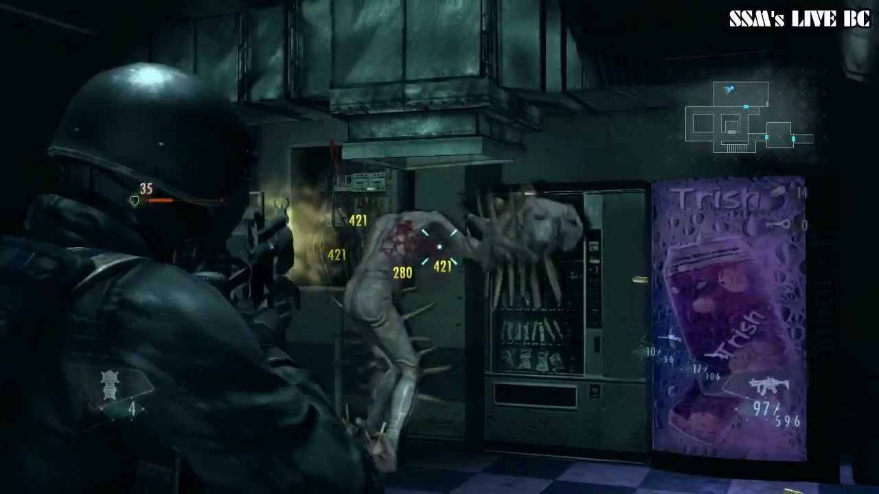 Resident Evil Revelations Raid Mode Hunk Solo Abyss Stage 1 Trinity Bonus, S Rank
