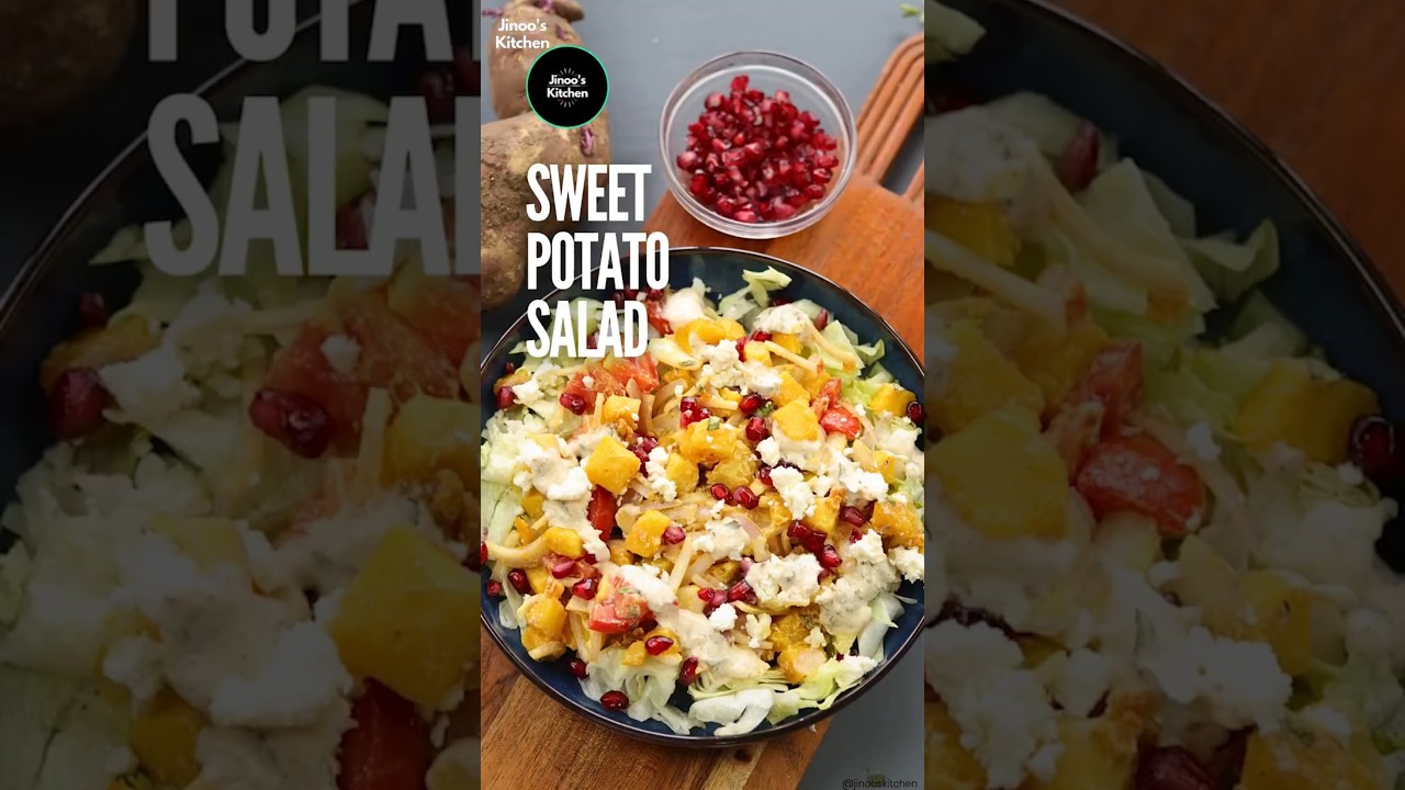 sweet potato salad | Roasted Sweet potato salad Indian style| shorts  #saladrecipe #healthsalad