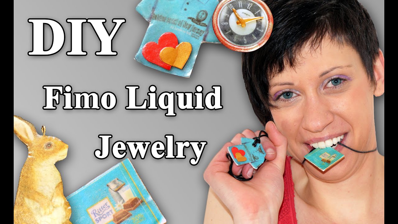 FIMO Liquid Schmuck: Polymer Jewelry - Tutorial [HD/DE] (EN-Sub)