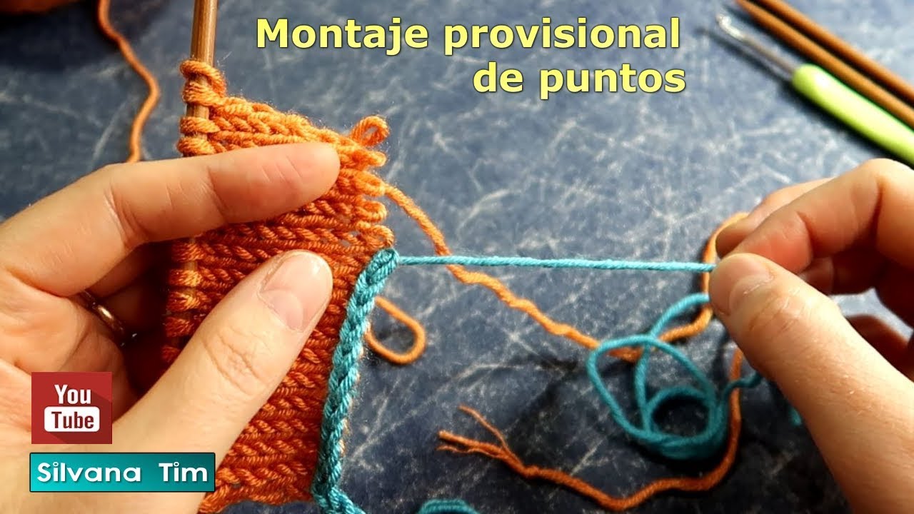 Montaje temporal/provisional a partir de una cadena. Cómo montar los puntos TEJIDO A DOS AGUJAS №906