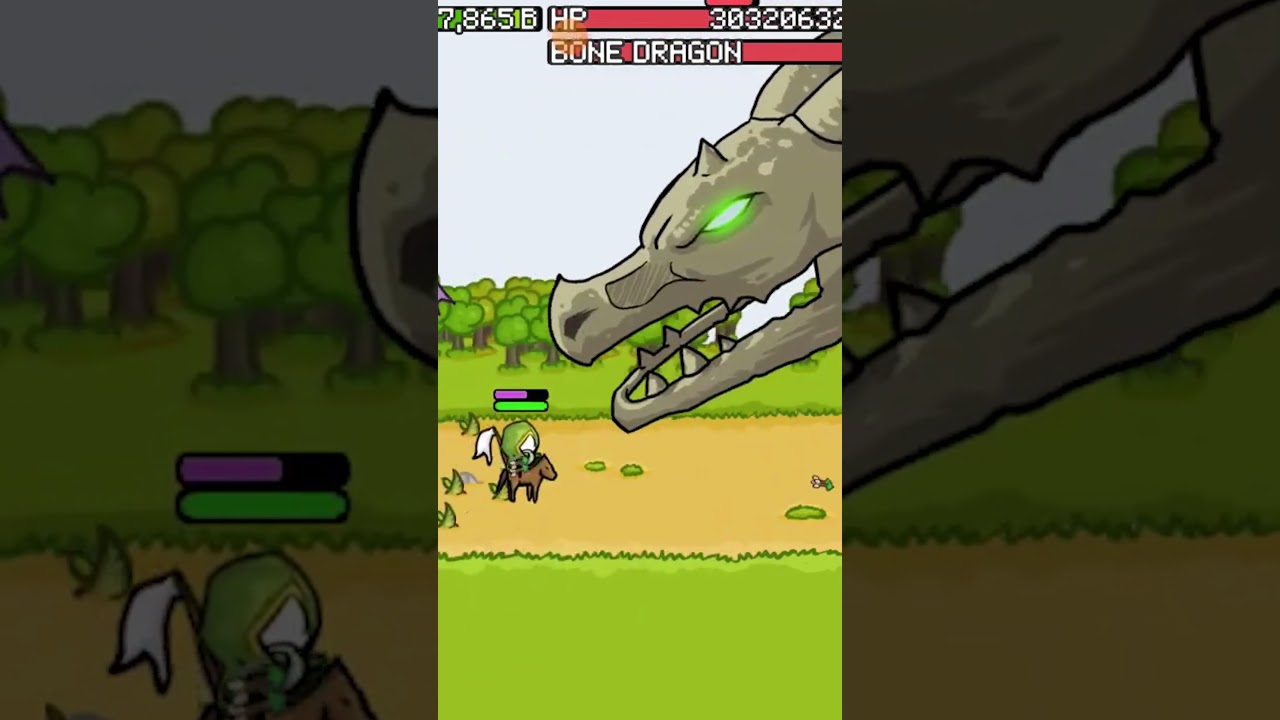 Poison Vs Bone Dragon (Grow Castle)  #growcastle