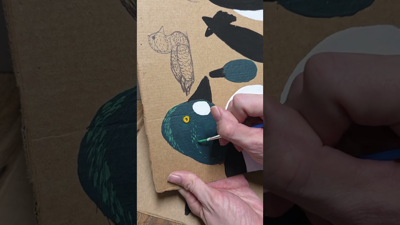 Paint Your Own Decoy Tips- Golden Eye Drake