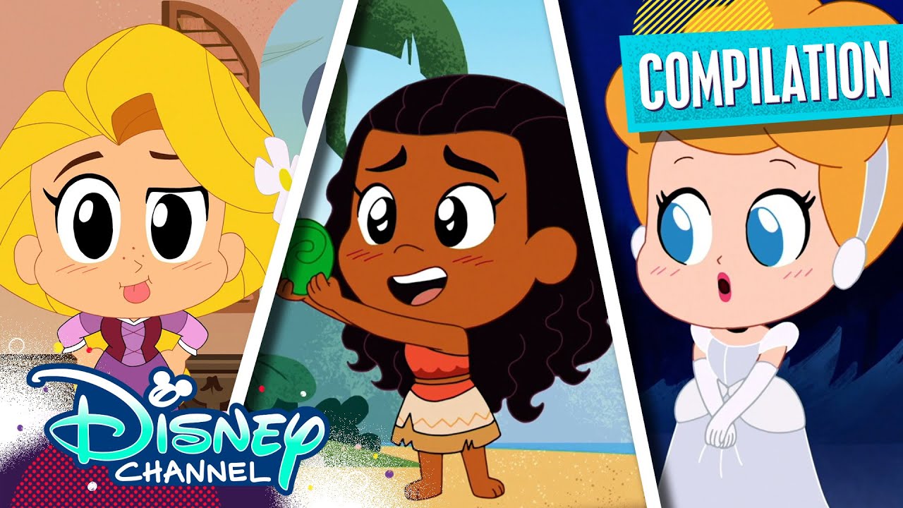 Disney Princess Chibi Tiny Tales 👑 | Rapunzel, Moana & MORE! | Compilation | @disneychannelanimation