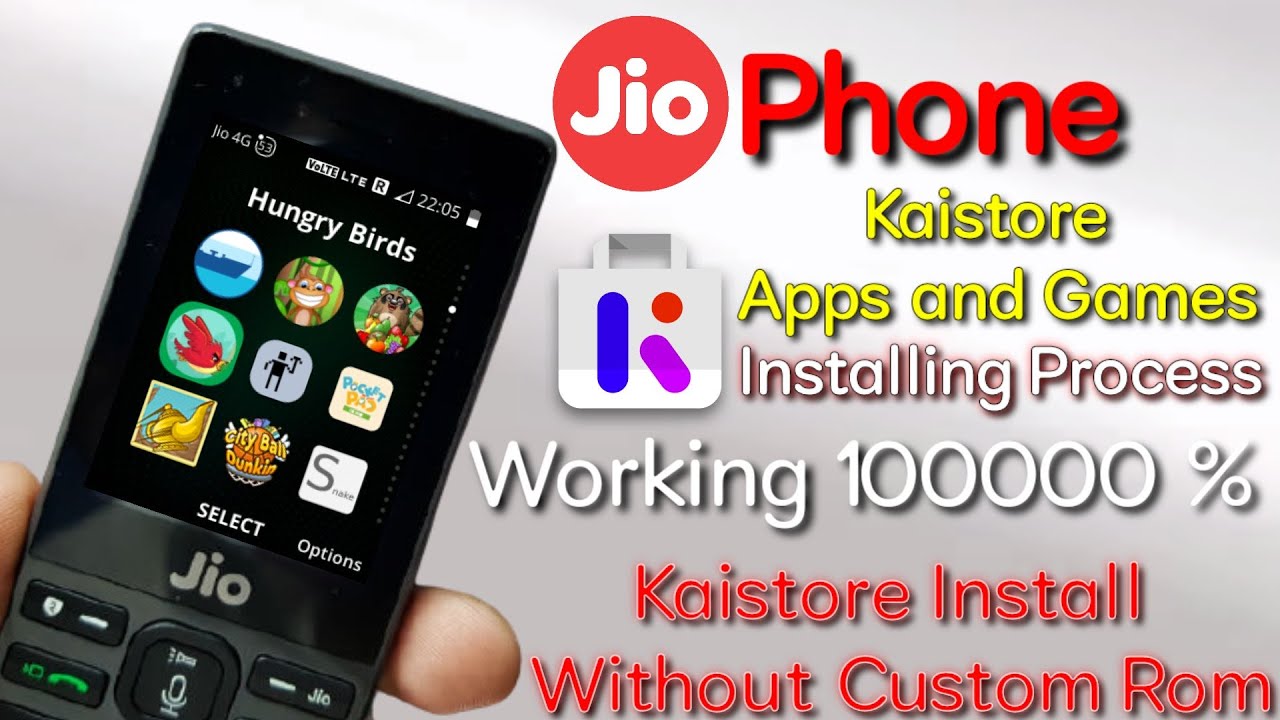 JIO PHONE NEW UPDATE TODAY | JIO PHONE KAISTORE INSTALL WITHOUT CUSTOM ROM | KAISTORE GAMES AND APPS
