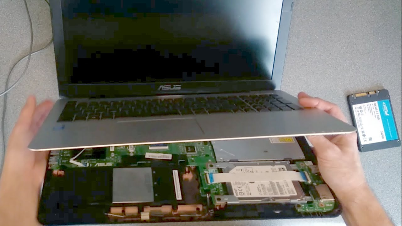 Ноутбук Asus X555L: замена или обновление жесткого диска/SSD