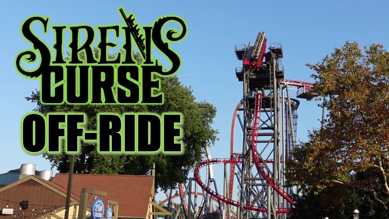 Siren's Curse Off-Ride Footage (60FPS), Cedar Point Vekoma Tilt Coaster | Non-Copyright
