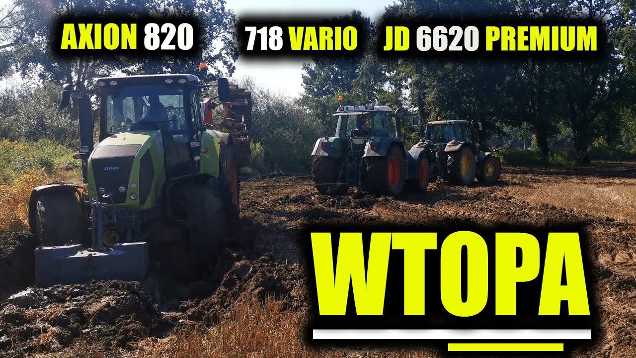 ★WTOPA AXION 820 - Wyciąganie na 2 Traktory ★718 Vario & 6620 PREMIUM★