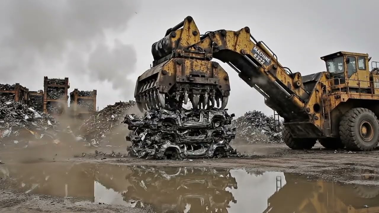 Magnet Arm Lifting Heavy Metal – Pure Scrap Yard Sounds (No Effects)
