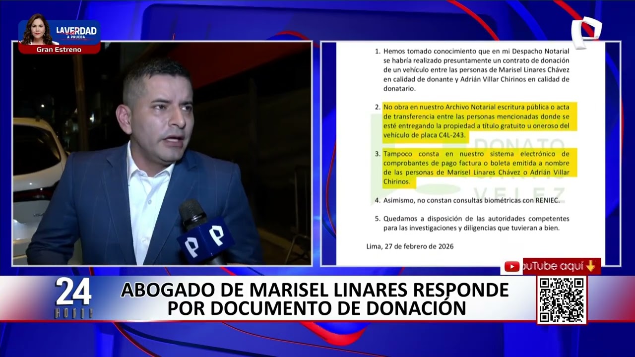 Caso Lizeth Marzano: abogado de Marisel Linares responde por documento de donación de auto