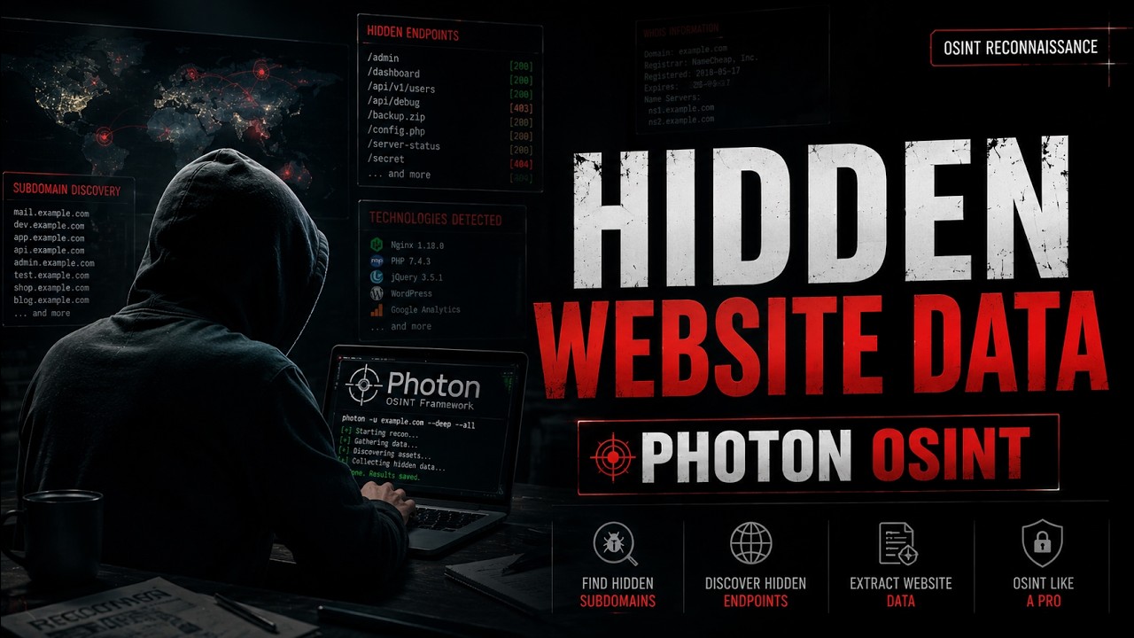 Find Hidden Website Information | Photon OSINT Tool | Ethical Hacking